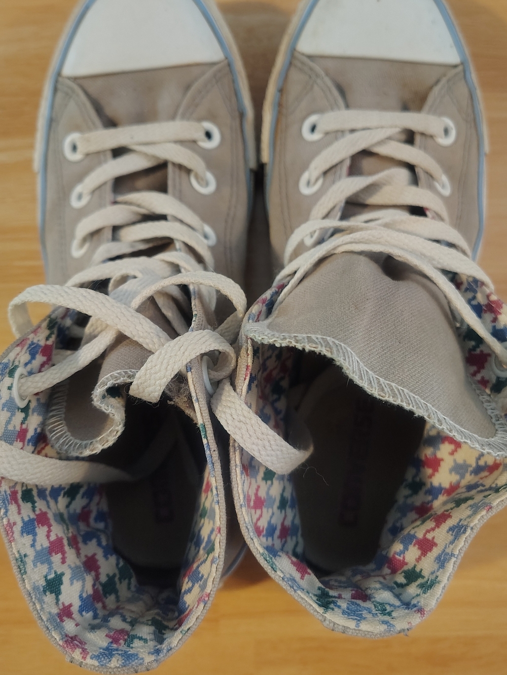 Converse Women 8 Or Mens 6 Houndstooth Canvas Sneakers